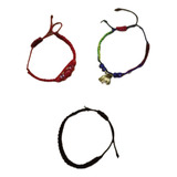 Set De 3 Pulseras Bonitas Amistad Regalo Para Mujer Y Hombre