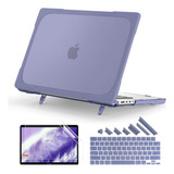 Carcasa Rigida Para Macbook Pro 14 M3 A2918/a2992 Lavanda/gr