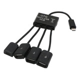 Quatre En Un Micro Usb Otg Hub Adaptador Para Android