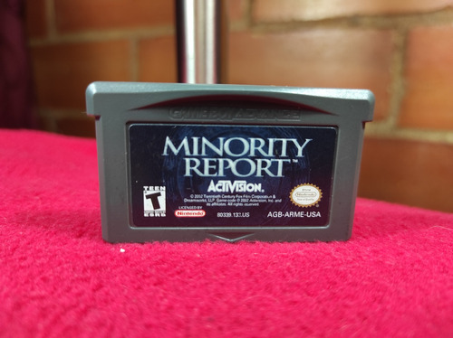 Minority Report Nintendo Gameboy Advance Original 