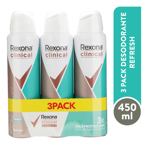 Rexona Clinical Refresh 96hd Pack X 3u