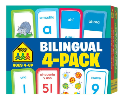 Flash Cards Infantiles Español/inglés 4 Temas +4años Preesco