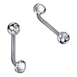 Piercing Íntimo Christina Genital Pedra Cristal 100% Titânio