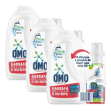 Kit 3 Sabão Líq Concentrado Omo P/ Diluir 500ml C/ Garrafa