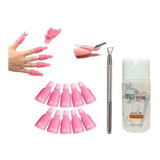 Kit Retiro De Uñas. Pinzas, + Extractor + Liquid Removedor 