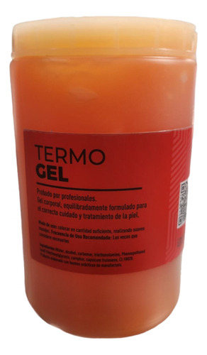 Gel Termogenico Fitonature X 1 Kgm Reductor Profesional