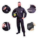 Capa Chuva Roupa Motoqueiro Flex Pvc Motoboy Impermeável 