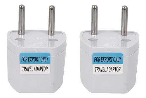 Adaptador Convertidor Enchufe Americano A Europeo 2 Pin X2