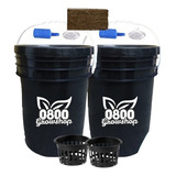 Kit Hidroponia Completo Balde 10l Indoor Duo Sin Aireador