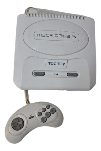 Mega Drive Console Nacional Tectoy Branco Ultra Raro 