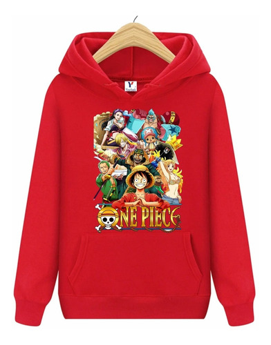 Sudadera One Piece, Con  Capucha Y Cangurera  Unisex 02