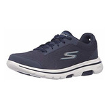 Skechers Gowalk 5 Demitasse-textured Knit Lace Up Performanc