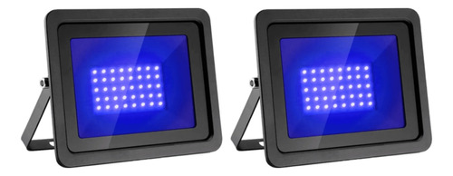 Kit 2 Holofote 30w Azul Bivolt Piscina Refletor Led Decor