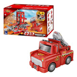 Playset Garagem Car 2 Em 1 Bravos Bombeiros Cgr-831 - Fenix Cor Vermelho