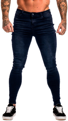 Jean Chupin Hombre Elastizado Pantalon