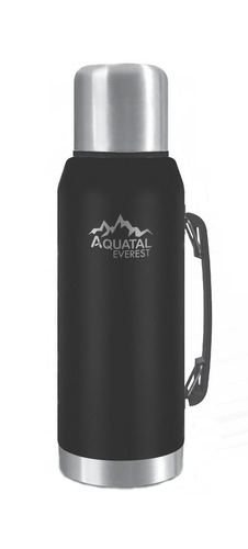 Termo Aquatal Everest De Acero Inoxidable 1l Negro