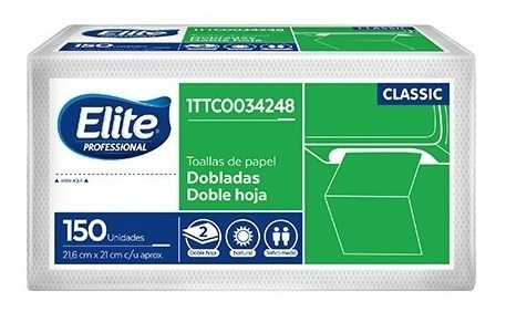 Toalla De Manos En Z Elite X 6 Paquetes De 150 Und