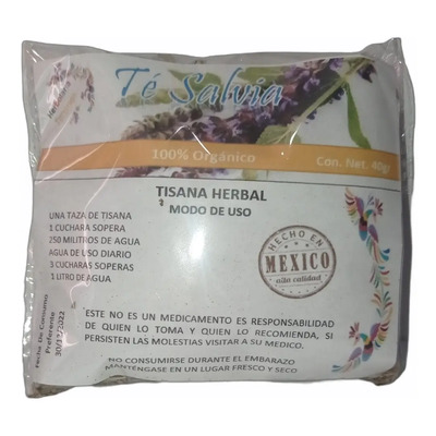 Té Salvia 40grs Productos Tenango 100% Natural | MercadoLibre