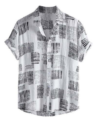 Ghb Camisa De Playa De Manga Corta Hawaiana Para Hombre Con