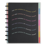 Cuaderno Happy Planner Inteligente C/ Discos Diseño Colores
