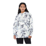 Polerón Mujer Hoodie Ecru Tie Dye Corona