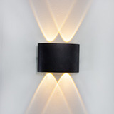 Lámpara Led Aplique Pared 4w (2x2) Ojo Lupa De Alto Brillo