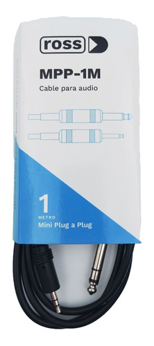 Cable Mini Plug 3.5mm A Plug 6.5mm Ross Mpp-1m - 1 Metro 