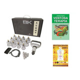 Kit Ventosa Bk Com 12 Copos + Mapa+ Livro Ventosaterapia