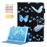 Funda Para iPad Mini 6 2021, Azul/mariposa/protectora