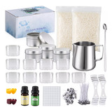 Kit Fabricacion Velas Artesanales Aromaticas Moldes  