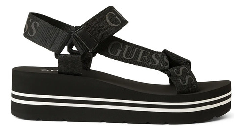 Guess Avin Black Sandalias Para Mujer Huaraches Ajustables