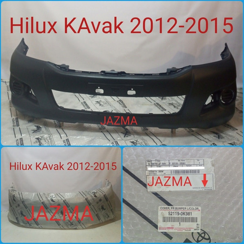 Parachoque Delantero Hilux Kavak 2012 2015 Original Toyota Foto 2