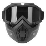 Máscara De Motocicleta Hd Goggles Com Filtro Bucal, Capacete