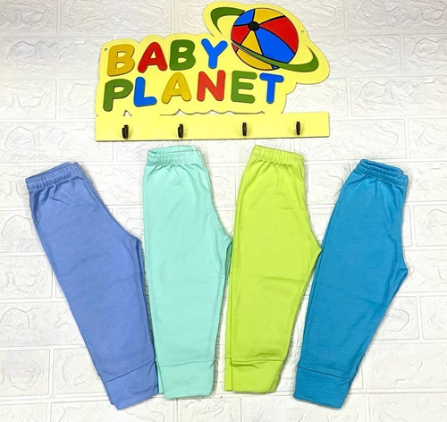 Juego 3 Pants Ligeros Colores Pastel 100% Algodón Para Bebés