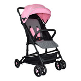 Coche Para Bebe Premium Baby Praga Color Rosa