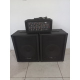 Combo Sonido Bafles 12 2 Vias Full Range Y Potencia 5 Canale