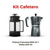 Prensa Francesa 800ml Cafetera Moka 240ml