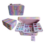 Maquillaje Niñas Maleta Mariposa Brillante + Set Esmaltes