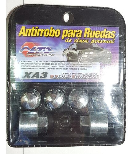 Juego De Tuercas Antirrobo Chevrolet Cruze Chapa Premium 