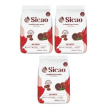 Kit C/3 Sicao Cobertura Fracionada Chocolate Ao Leite 2,05kg