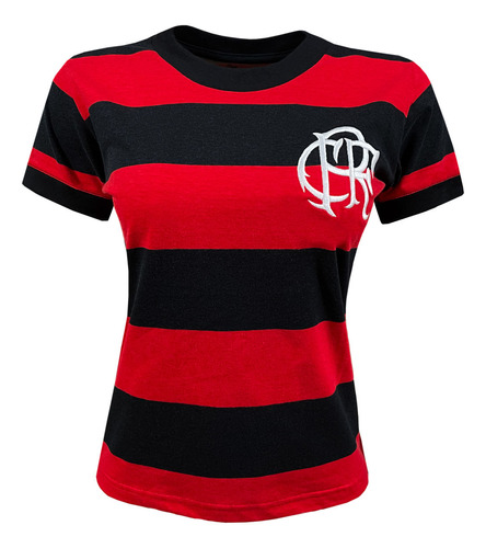 Camisa Flamengo Feminina Retrô 1973 Listrada Liga Retrô