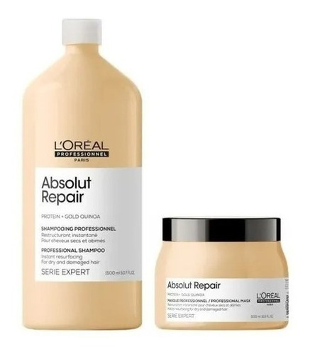 Shampoo 1.500ml + Mascarilla 500ml L'or - mL a $106