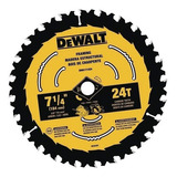 Hoja Sierra Circular Dewalt 184mm 24 Dts Dwa 171424 Framing