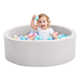 Piscina De Bolas De Espuma Para Nios Pequeos, 35 Pulgadas, S