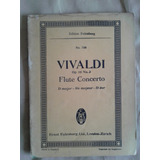 Partitura Antigua De Bolsillo Vivaldi Concierto Flauta Re M