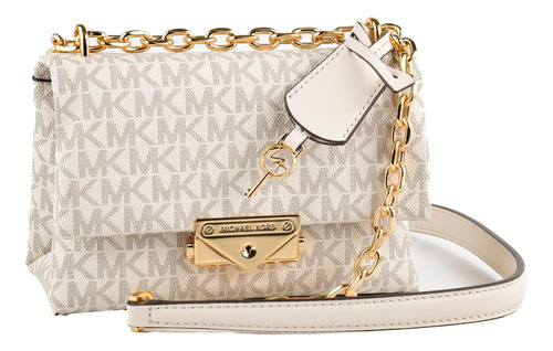 Bolso De Mano Pequeño Con Logo Cece Mk De Michael Kors, Blan