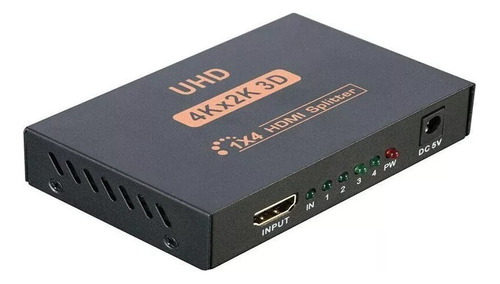 Splitter 4k Divisor Hdmi 1x4 Señal Full Hd 4k Activo 