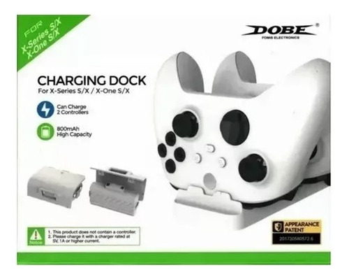 Base Dock Carregador 2 Controle Xbox Series S X +2 Bateria