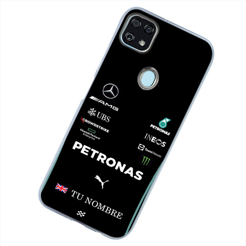 Funda Para Zte Mercedes Petronas F1 Con Tu Nombre