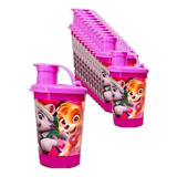 Vaso Pitillo Sorpresa Skye Paw Patrol   X 12 Termo Infantil